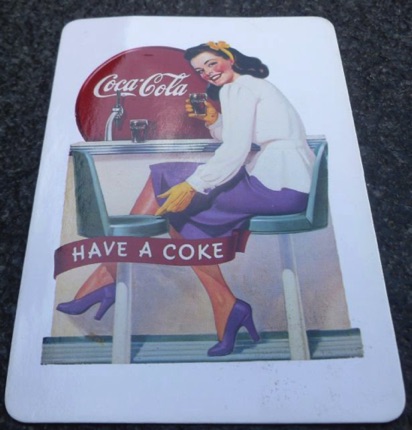 9323-1 € 2,50 coca cola kartonnen magneet 12,5x9cm